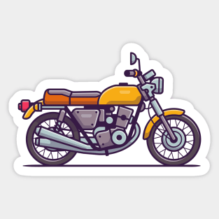 Retro Motorbike (2) Sticker